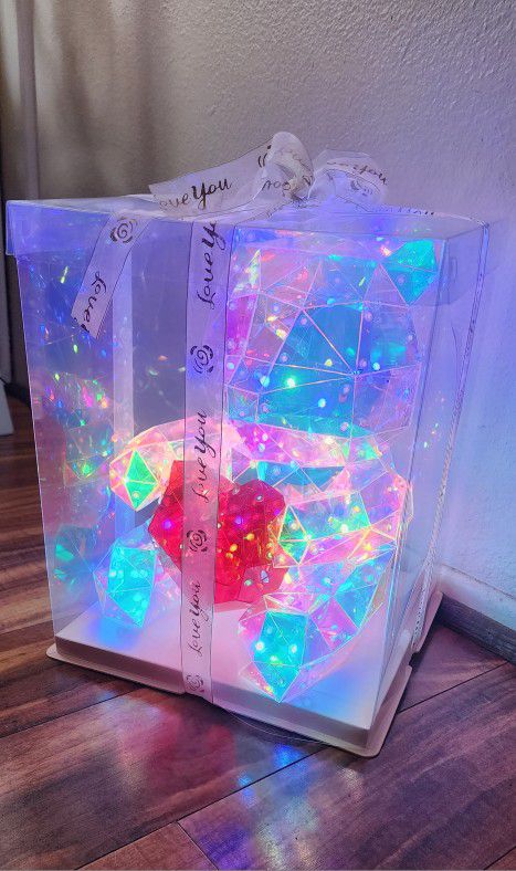 LED Crystal Glowing Galaxy Gem Artist Teddy Bear For  Graduation , Mothers Day, Anniversary Gift