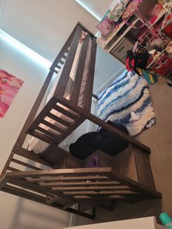 Max&lily loft bed,twin frame for kids with stairs