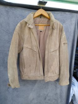 vintage 1980s Suede bommers style jacket.