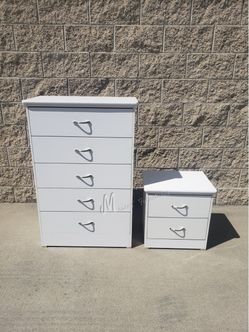 White Bedroom Dresser Set!