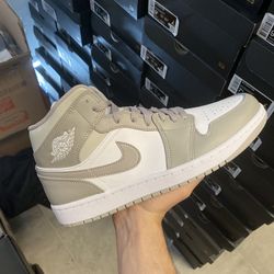 jordan 1 mid linen