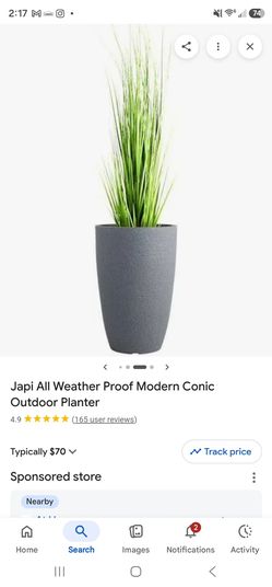 Japi pottery plastic planters