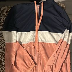 Multi color windbreaker 