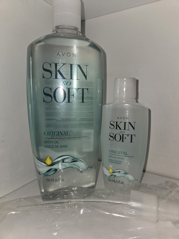 Avon Skin So Soft Original Scent Bath Oil Bundle