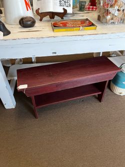 Burgundy Bench