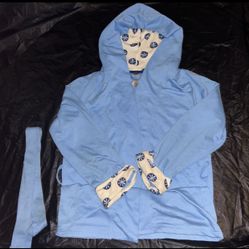 Matching robe and pants set L pants XL hoodie robe