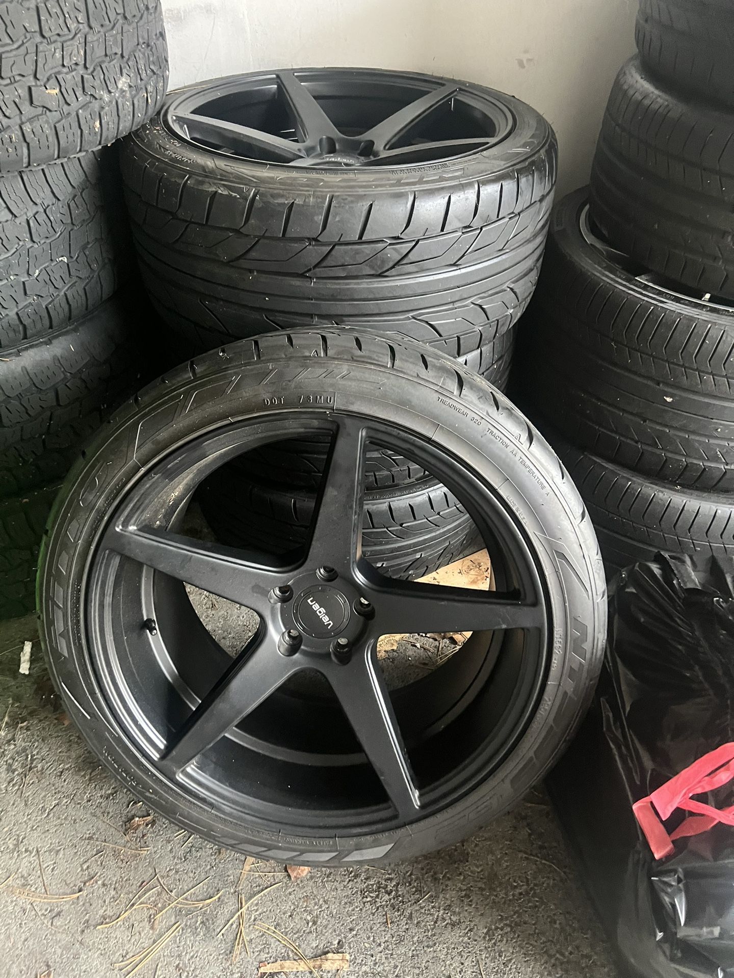 Brand New Rims And Tires For Ford Mustang Stagered 20”