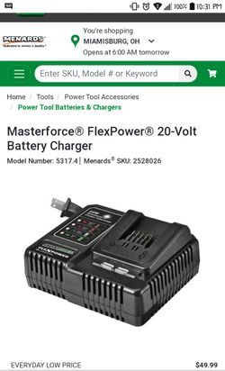 BRAND NEW Masterforce FlexPower 20 Volt Lithium Ion Cordless