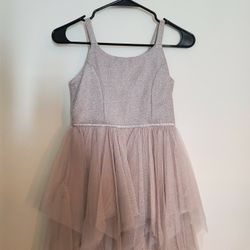 Size 7/8 Champaign Color Tulle Dress
