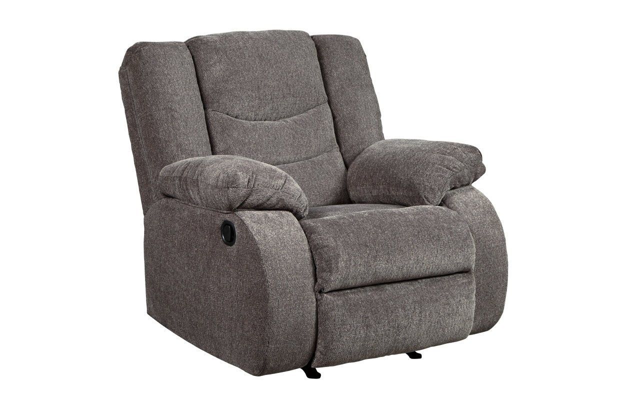 New Special Ashley Tulen Gray Color Recliner Chair Special 