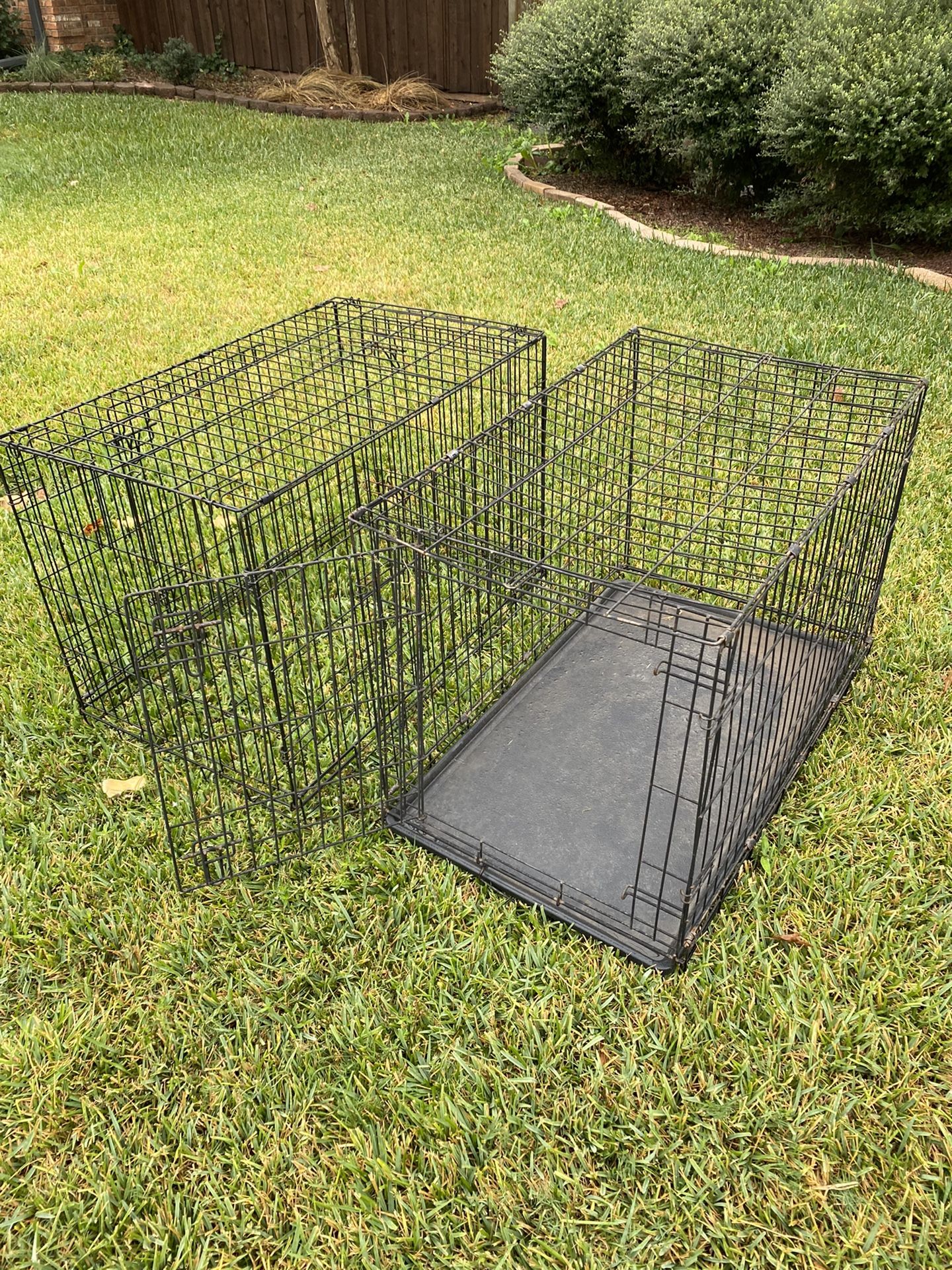 Dog Crates 35x22x24 $40 With Tray And $30 Without Tray