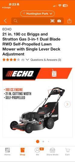 Echo lawn mover 3in1