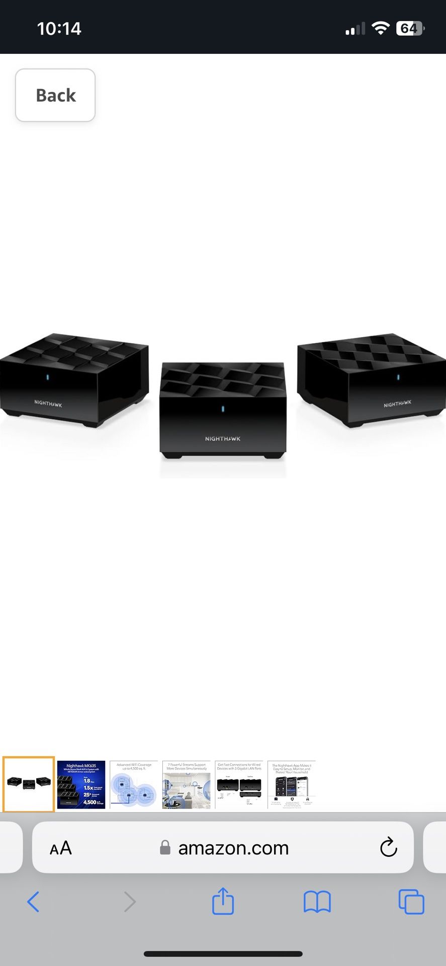 Nighthawk mesh router