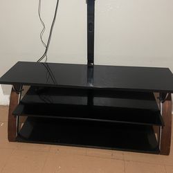 Black Glass Tv Table Stand