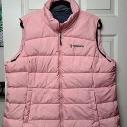 Puffer Vest (Free Country)- Light Pink