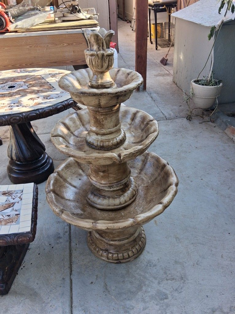 Mini Concrete Fountain