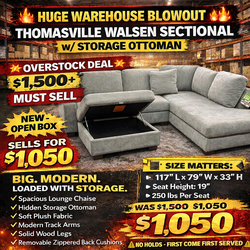 💰 TAX MONEY JUST HIT? LET’S UPGRADE THAT LIVING ROOM 🔥  🔥 HUGE WAREHOUSE FURNITURE SALE 🔥 🛋️ Sectionals • Sofas • Chairs • Ottomans • Dining Sets