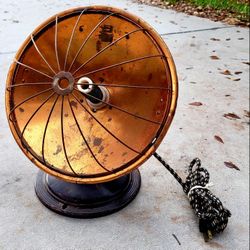 $35. Vintage Antique Universal Copper Heater. Use as Lamp!