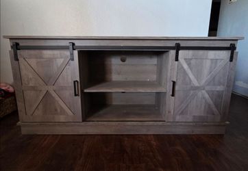 Wood TV stand 58" x 16"