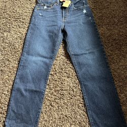 Levi's• Women's 501™ High-Rise Straight Cropped Jeans - Salsa Authentic 26x26