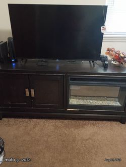 I have a flats TV in a fire place TV stand