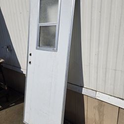 Mobilhome Door  81x29 1/2. And Metal Frame