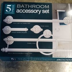 5 Piece Bathroom Accessory Set