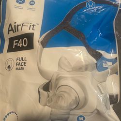 The All New Resmed Airfit F40 Size Medium With Standard Headgear Full Face Mask