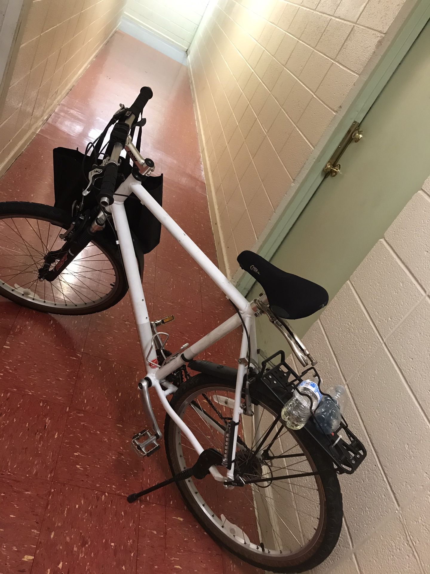 All white bike