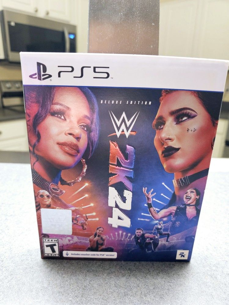 WWE 2K24 Deluxe Edition PS5 Video Game "No DLC"