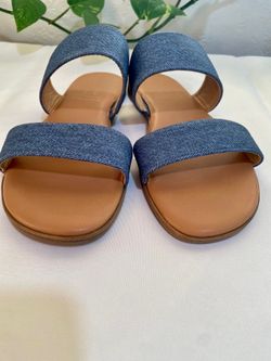 Faux Denim Sandal