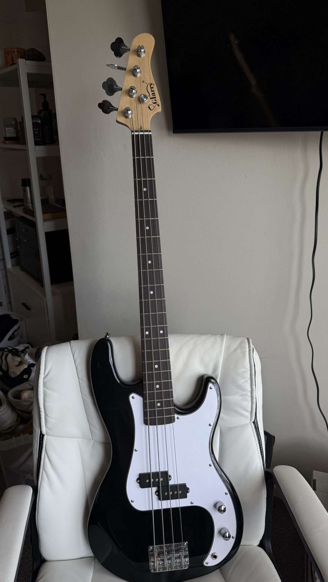 Glarry 4 String Bass with amp