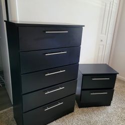 NEW tall CHEST and a NIGHT STAND 👍 Assembled 
