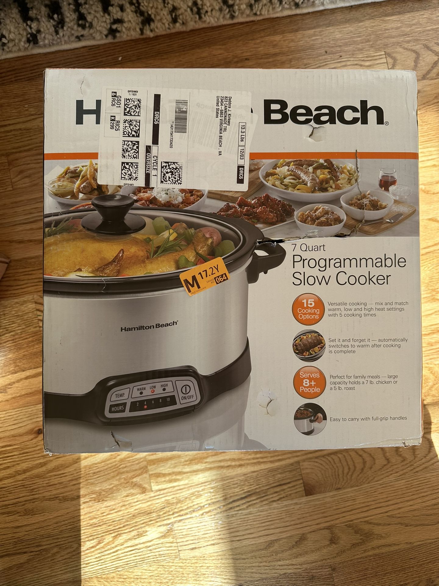 Brand New In Box 7 quart Crock Pot/Slow Cooker 