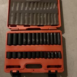 TEKTON 1/2” Drive Impact Socket Set – Metric & SAE (Complete, Heavy Duty)