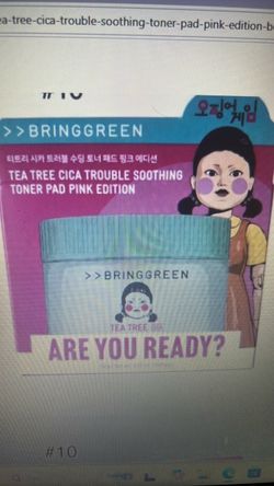 Bring Green Tea Tree Cica Toner Pad Pink Edition