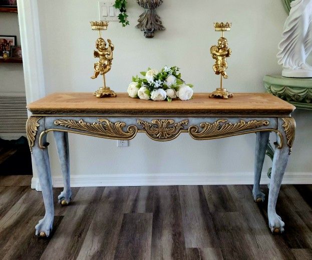 French Provincial Style Console Table