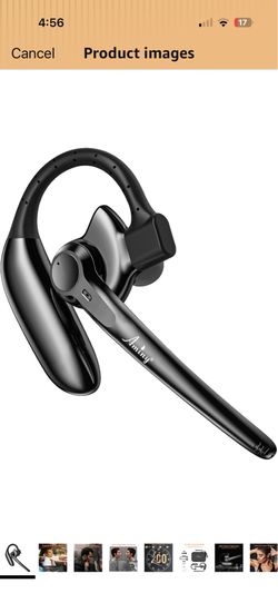 Wireless Bluetooth Headset with Dual Microphone Noise Cancelling, Over Ear, UFO4L, Black, 30 Hrs Talking Time, V5.3 Bluetooth, 10000 Hrs Battery Life,