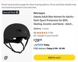 Adult Bike Helmet - Retrospect- Size small 