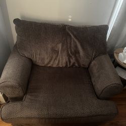 Brown Oversized Chair