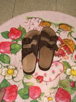 Suede Sandals for Women or Mens Slip On Summer Slides Size 10.5