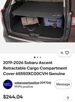Subaru accent retractable cargo compartment