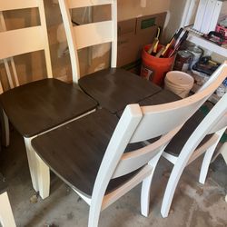 4 Chairs and Bench