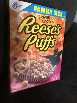 Travis Scott Reese‘s puffs cereal box