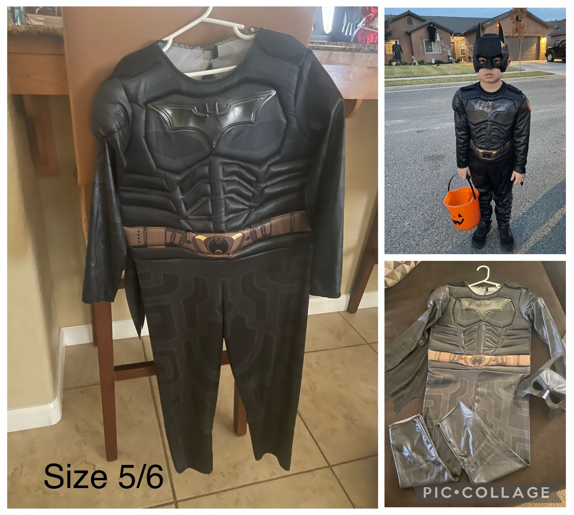 Boys Batman Costume Size 5/6