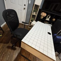  Ikea Desk + Office Chair Perfect Condition!