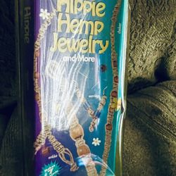 New! Hippie Hemp Jewelry And More Kit Makes Anklet, Bracelet, Keychain,earrings,choker Includes Instrunctions