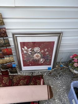 Framed Floral Wall Art Print
