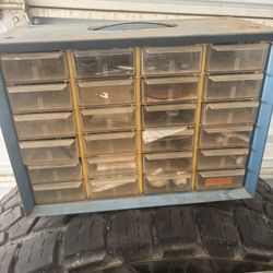 Parts Organization Box With Stuff Inside 