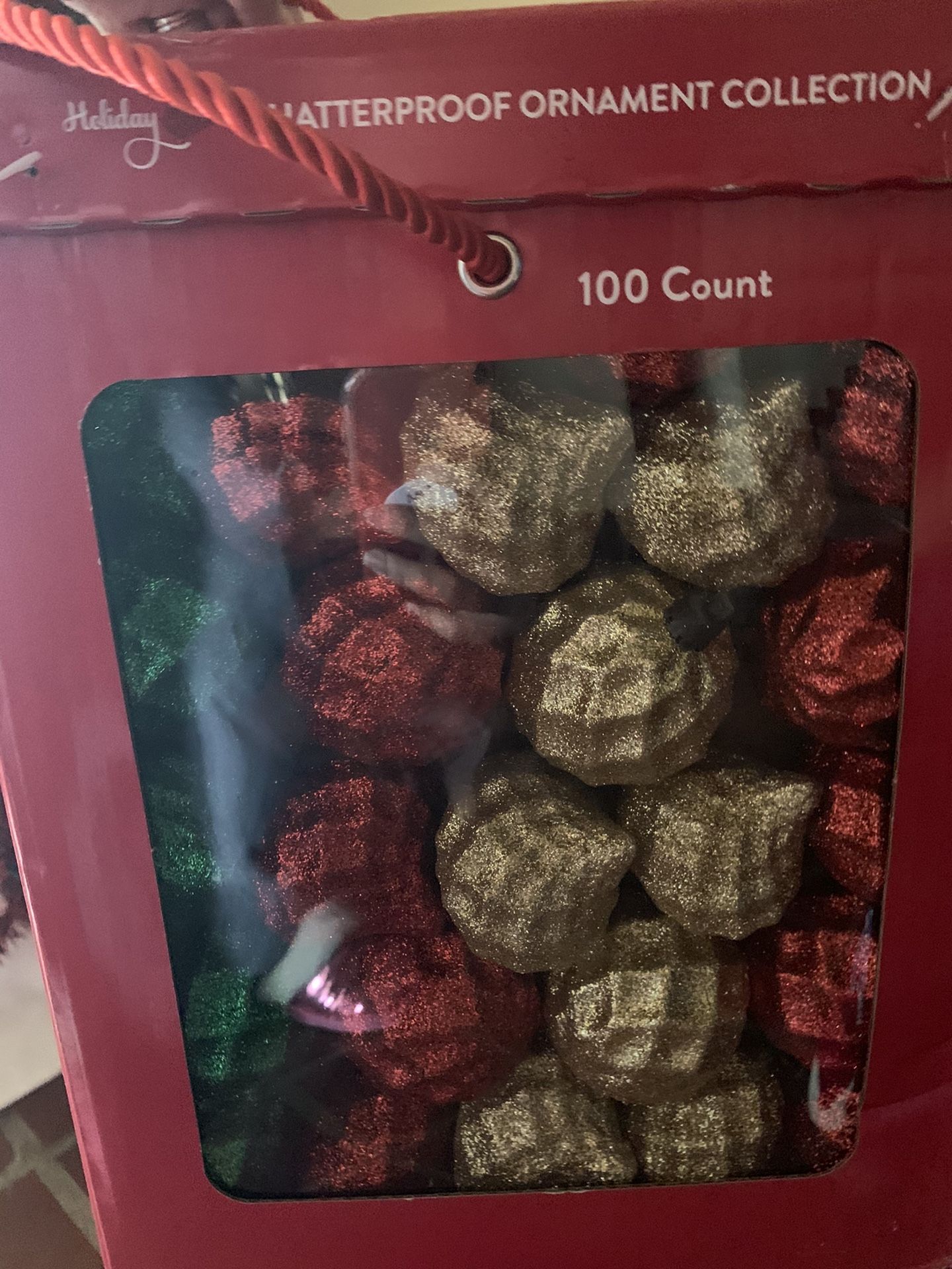 1 box Christmas decorating ornaments